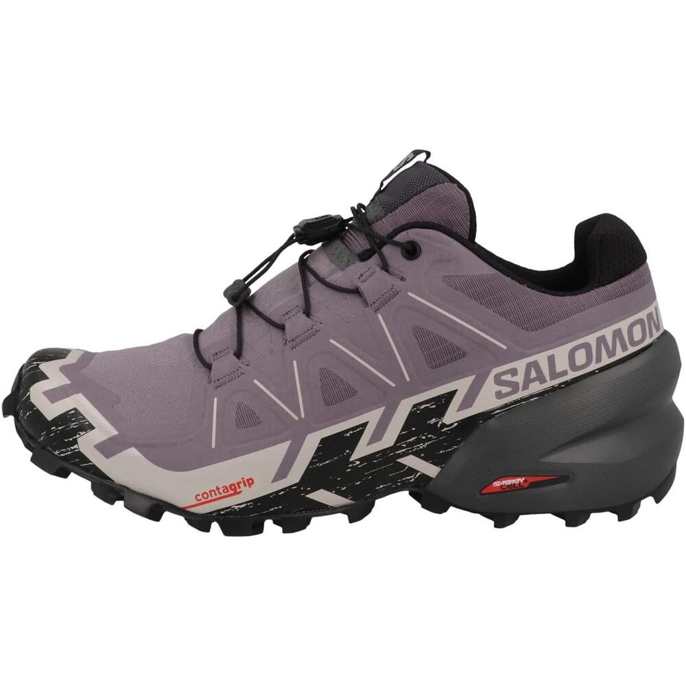 NWT Salomon Women's Speedcross 6 , Moonscape/Black/Ashes of Roses-Size 7 B (M) - Picture 2 of 7
